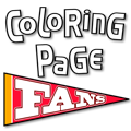 coloring page fans